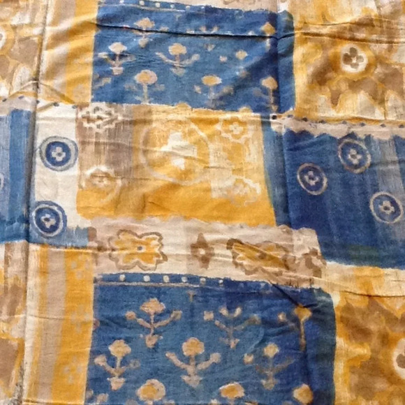 Ikea Twin Size Duvet Cover Brown Blue Bedding 100% Cotton - Picture 6 of 6